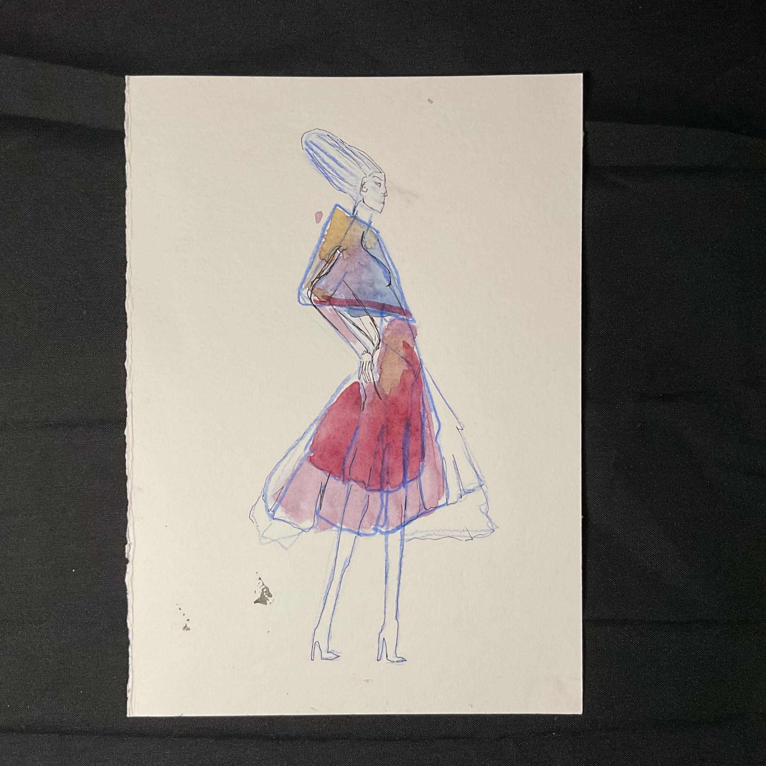 Gabrielle Muguet – jeune artiste aquarelle de mode 3