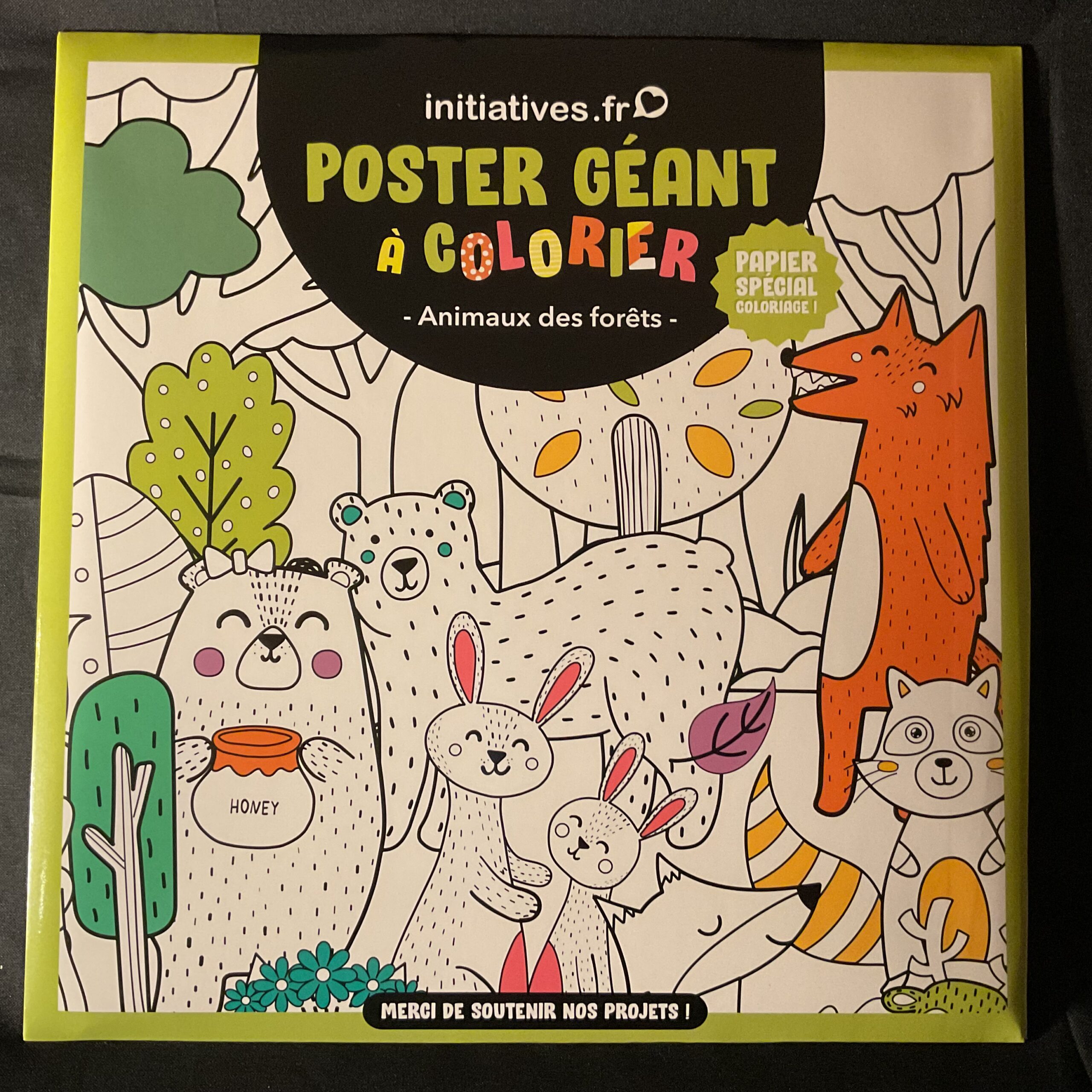 Coloriage pour enfant – Animaux de la forêt –