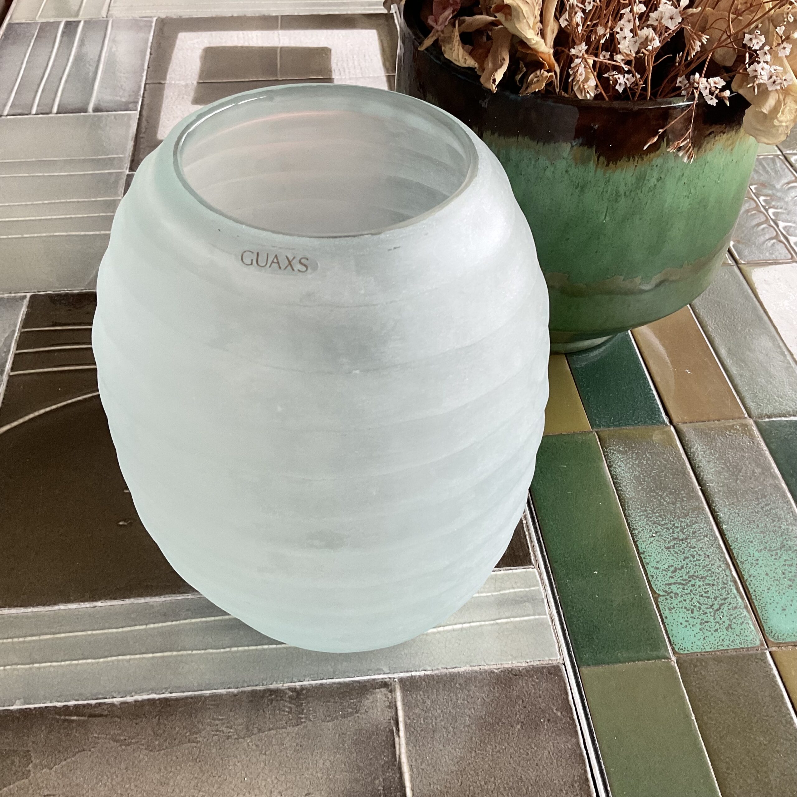 Vase Guaxs, verre soufflé artisanal marque d’excellence