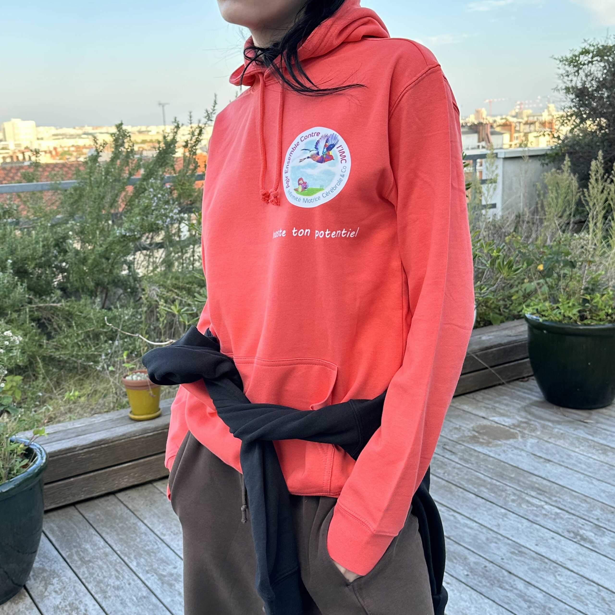Sweat shirt Todoo  Orange Pop taille S